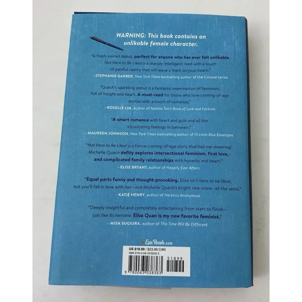 Not Here to Be Liked by Michelle Quach (2021, Hardcover)